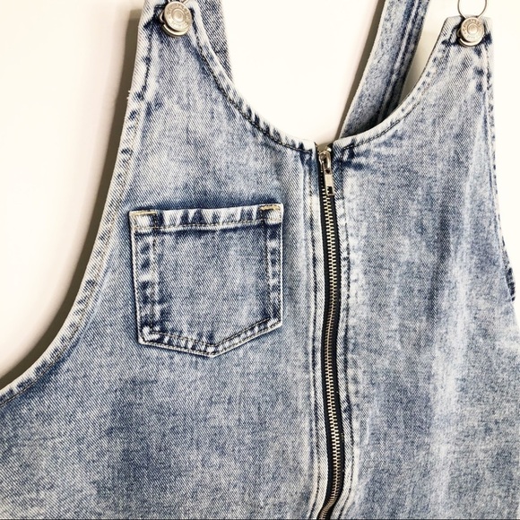 PACSUN Denim overall mini dress - Picture 3 of 9